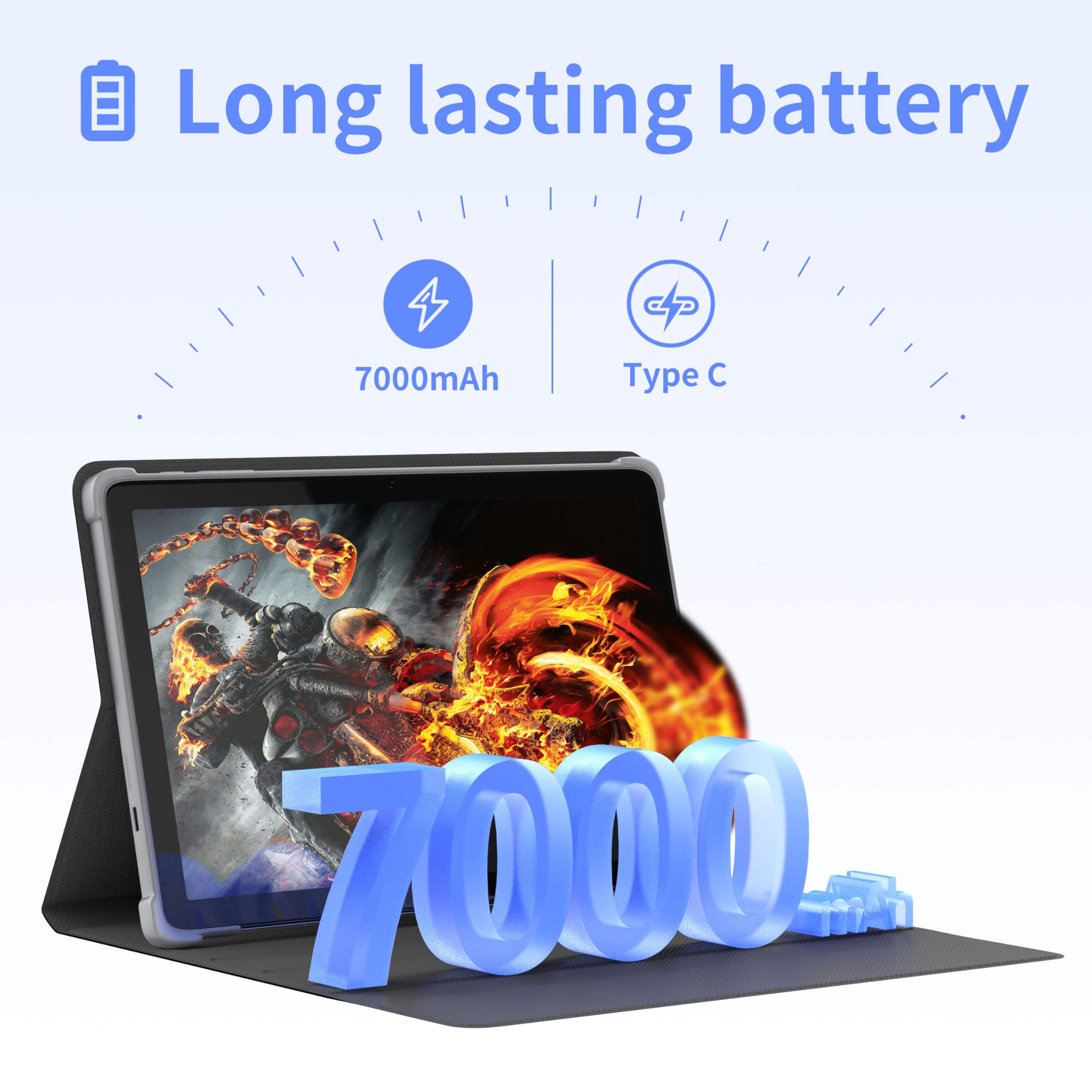 13.10 inch Android Tablet with Protective Case, Quad-Core